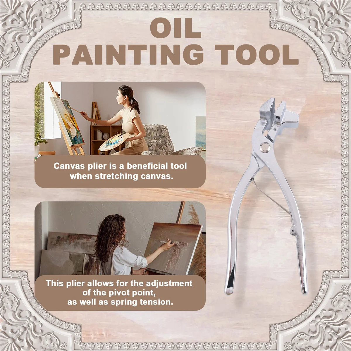 ADP-Oil Painting Canvas RVS Stretching Plier Tool