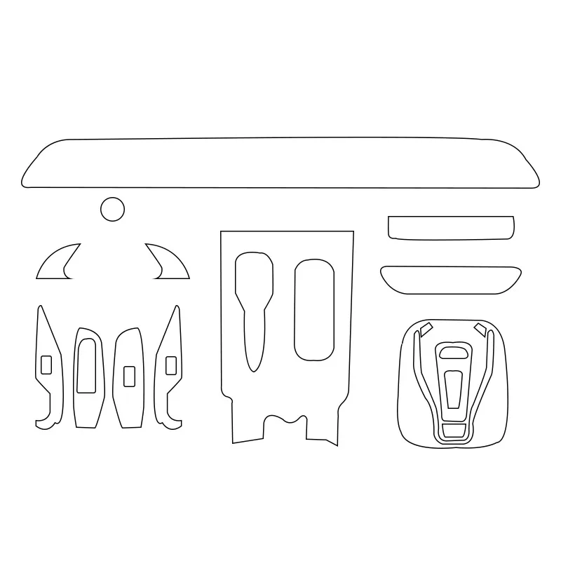 

Vtear автомобильные наклейки из ТПУ для интерьера, защитная пленка для двери, центральной консоли, декоративные аксессуары для VOYAH Dream 2022 2024