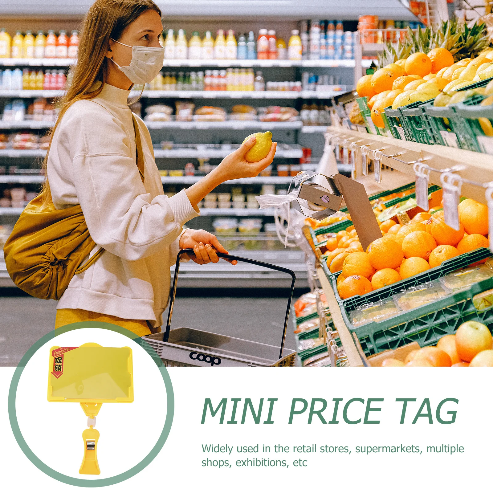 

2 pcs Price Tag Display Holder Label Stand For Retail Store Supermarket Exhibition Material Simple Design Effective