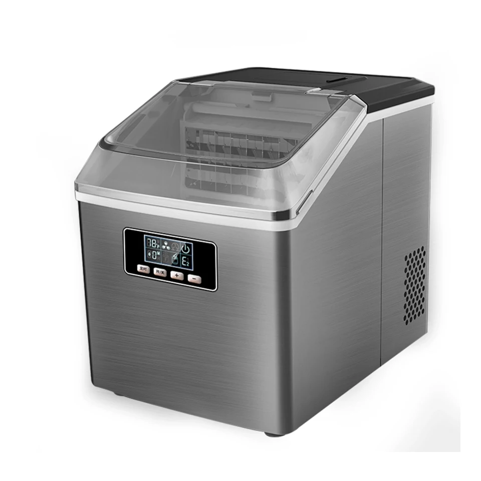Table Top Automatic Mini Ice Cube Maker with Clean Function, 30/35KG Per 24H For Commercial Use