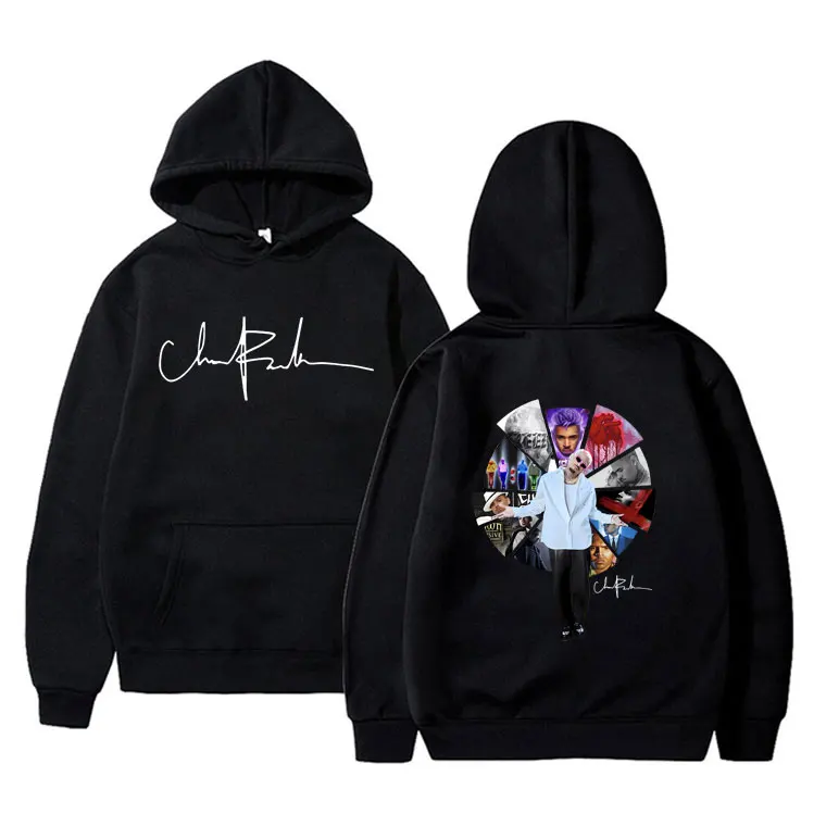 

Rapper Chris Brown Music Album Cover Hoodie Unisex Oversized Pullover Male Loose Streetwear Men Women Hip Hop Casual Hoodies