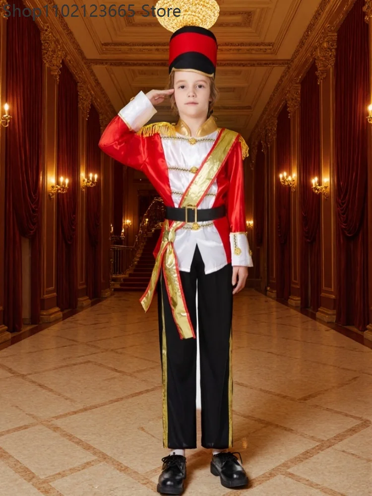 

Royal Prince's Guard Dress Chico Jacket Cosplay Halloween Uniform Carnival Party Costume Enfant Honor Guard Soldier Set 2026
