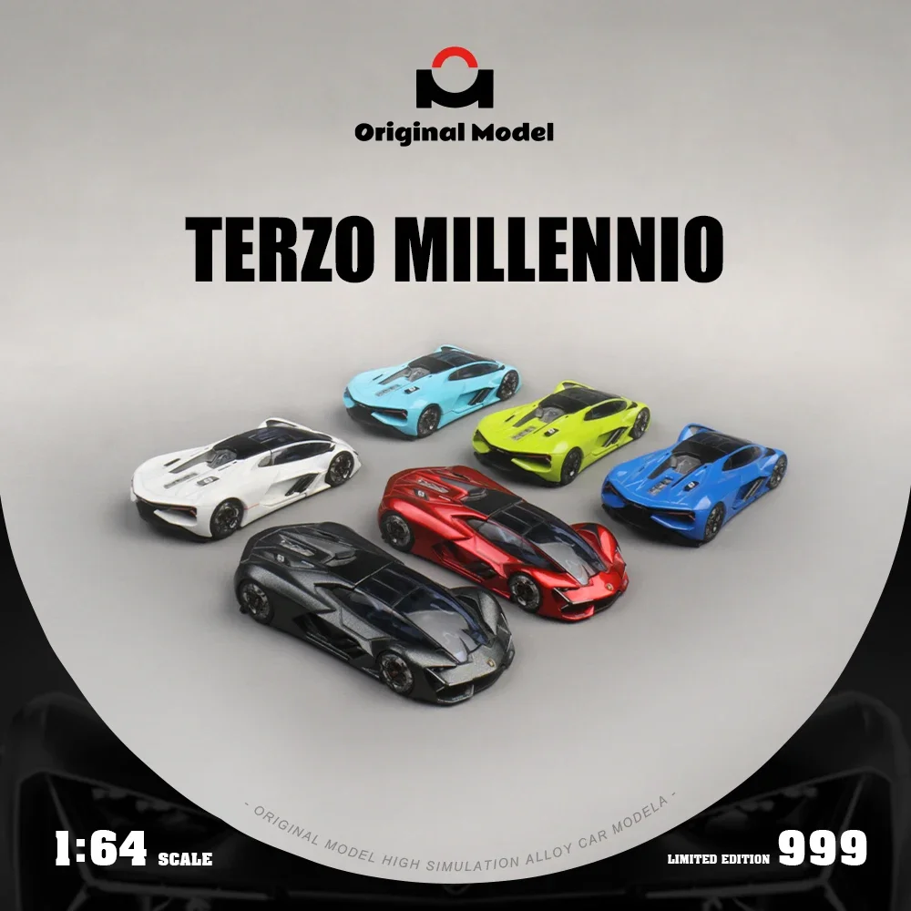 

Оригинальная 1:64 Terzo Millennio, литая под давлением диорама, коллекция моделей автомобилей, миниатюрные игрушки TM Time Micro