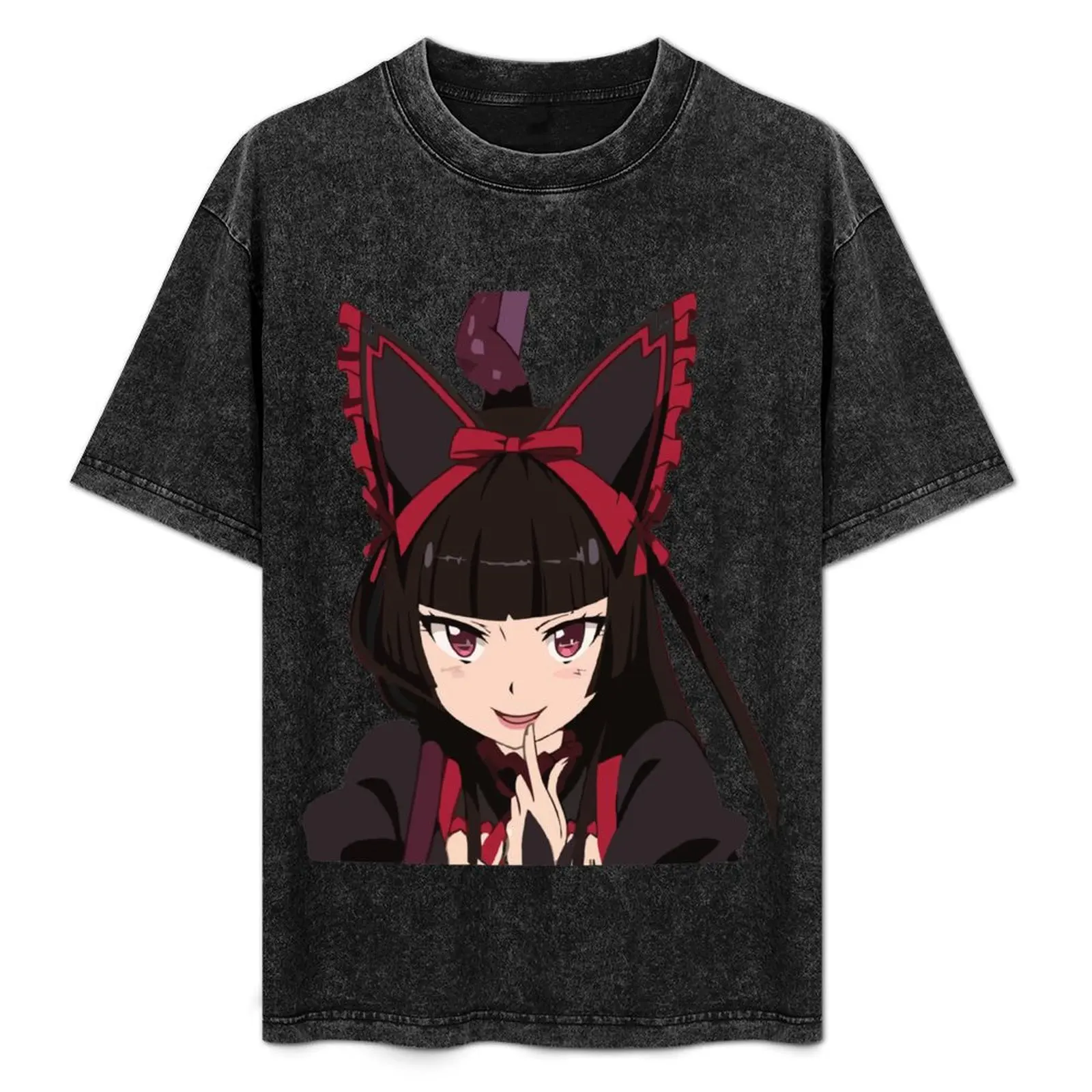 Rory Mercury - Gate - Crouching T-Shirt anime stuff street wear graphic shirts t shirt for men