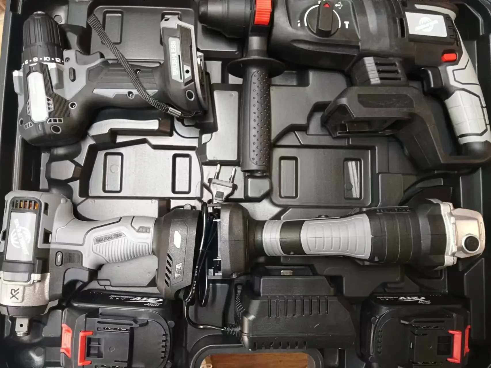 Hot sale Professional 4 in1  Power Tools Kit Combo Box Cordless Tools Set