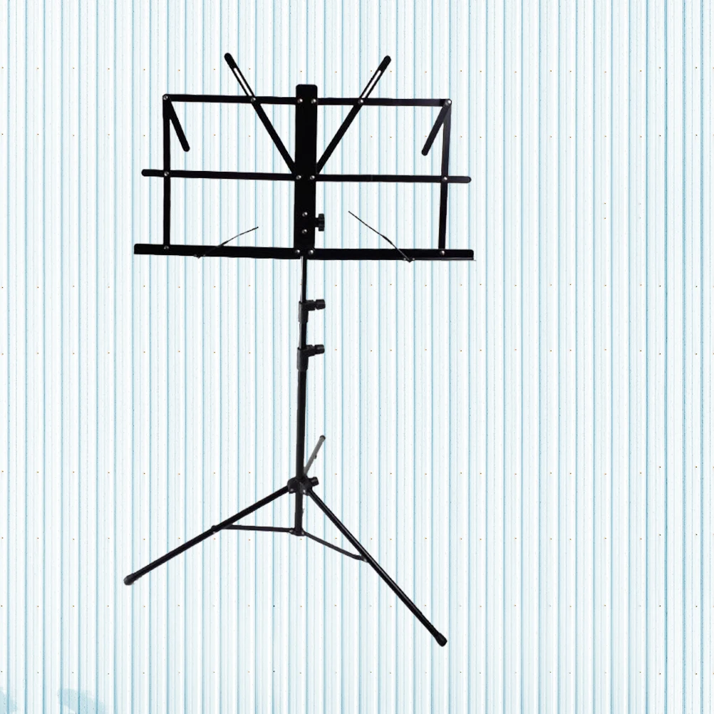 

Guitar Stand Black Color Adjustable Music Holder Accessories Foldable Steel Tray up