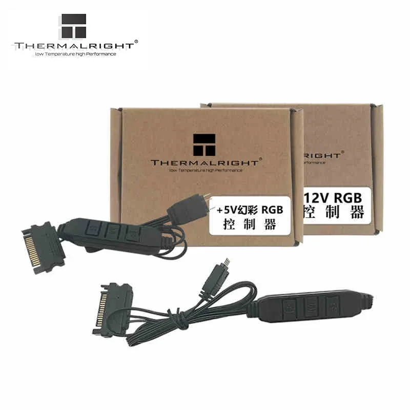 

Thermalright RGB Fan Controller Computer Case Fan Hub Supports Standard 3-Pin 5V/4-Pin 12V Interface