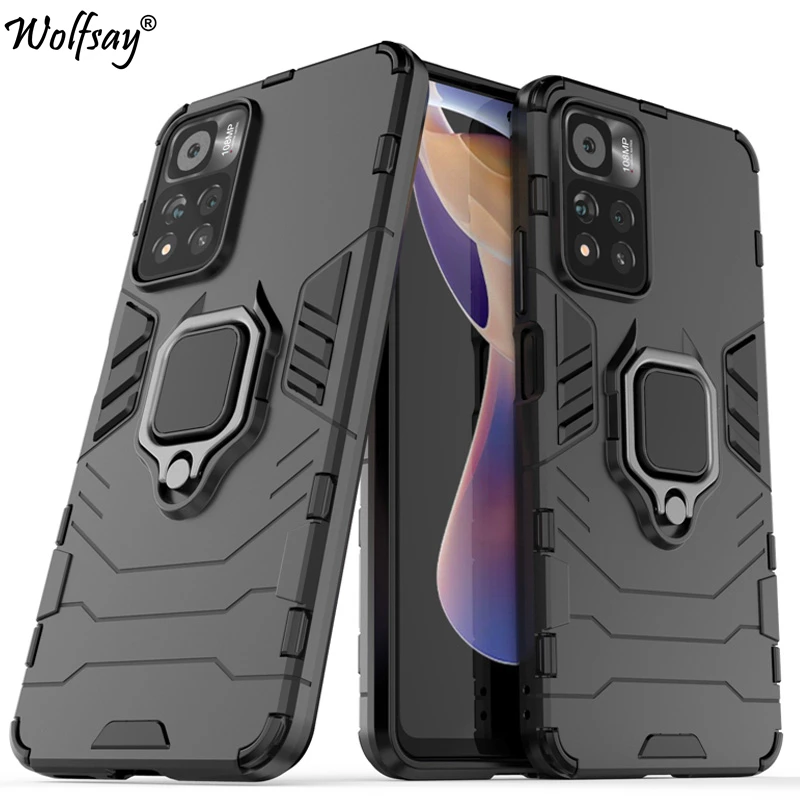 Für Redmi Hinweis 11 Pro Plus 5G Fall Rüstung Magnetische Saug-Ständer Volle Abdeckung Redmi Hinweis 11 Pro + 5G Fall Für Redmi Hinweis 11 Pro Plus