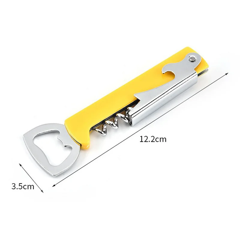 100 Teile/los Haushalt Kunststoff Edelstahl Fett Messer Multi-funktion Rotwein Bier Flasche Opener Mehrzweck Wein Opener