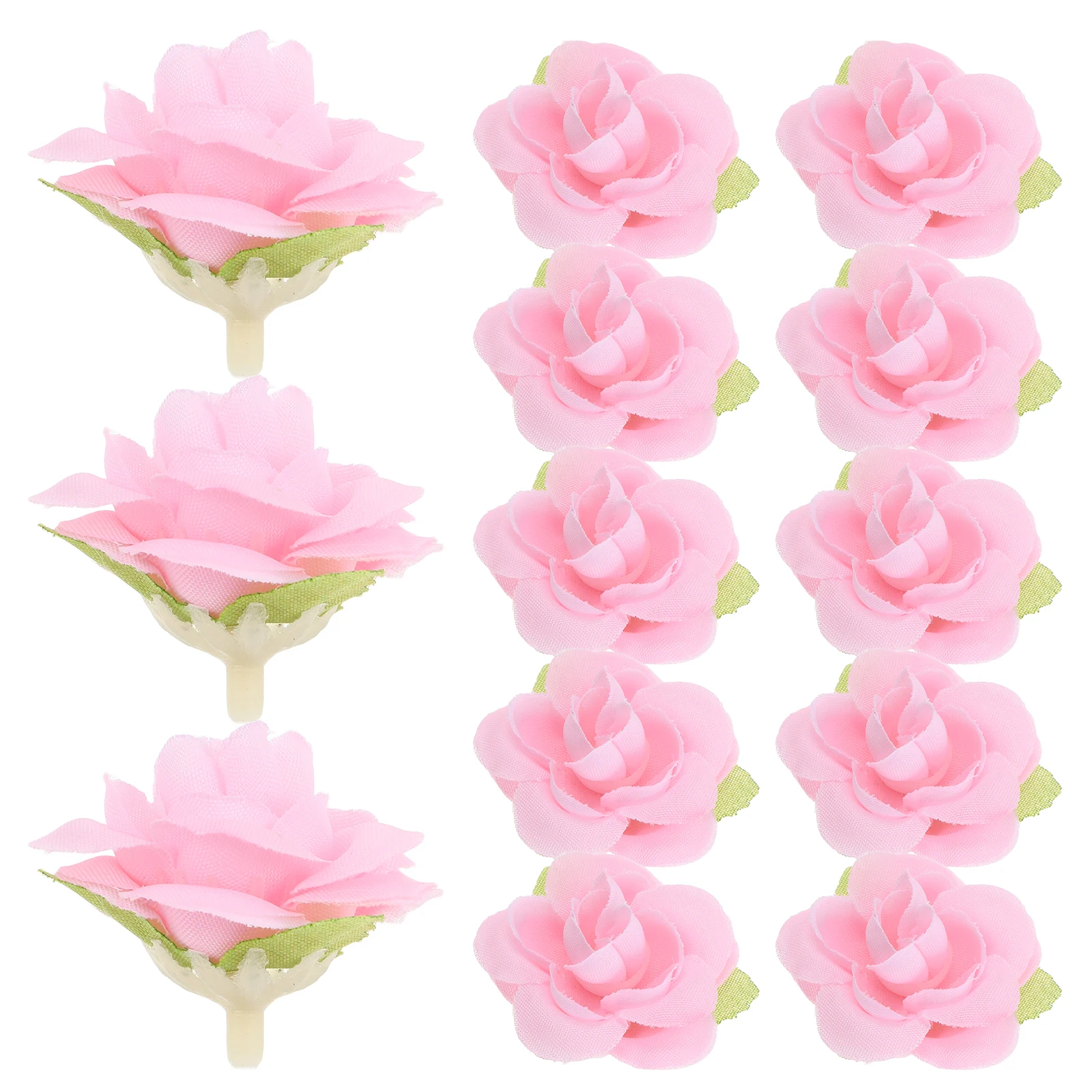 

100pcs Artificial Rose Flowers Realistic for Decor Boxes Wedding Favors Floral Arrangements Vibrant Colors