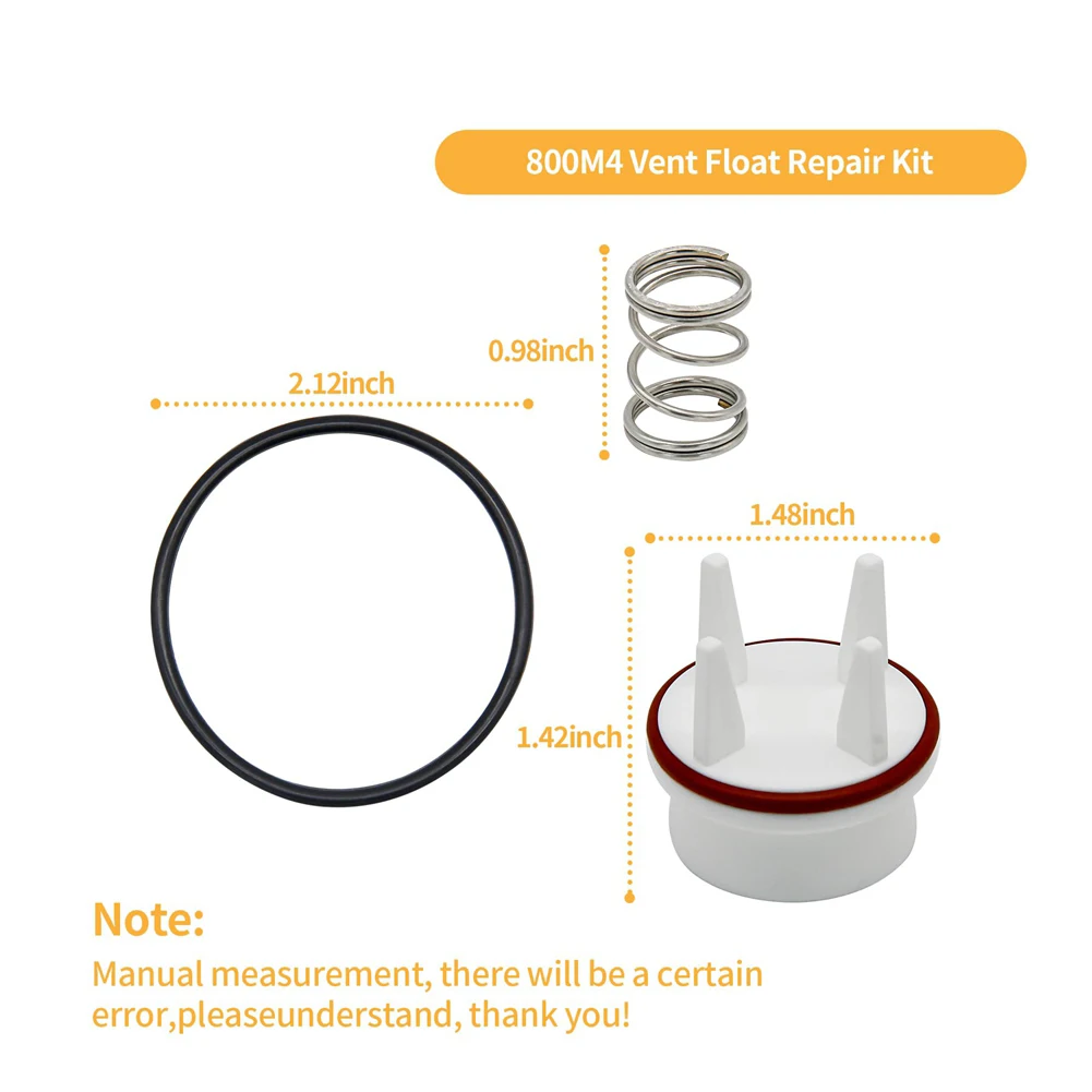 ABFU-Vent Float Reparatursatz, kompatibel mit Watt 1 Zoll 800QT Rückflussventil, ersetzt 0887715 887715 800M4-FR-V1