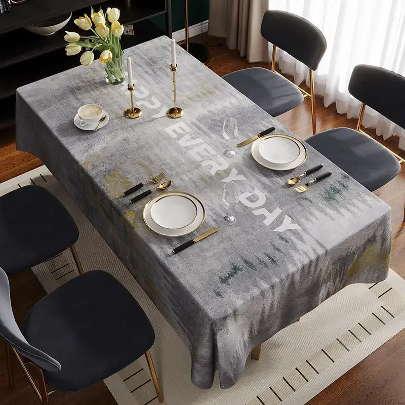 

2622-2207-JIN Light luxury tablecloth rectangular fabric dining table cloth