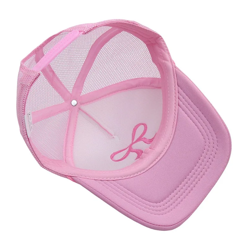 New Ins Bow Embroidery Mesh Baseball Cap Korea Y2k Fashion Girlfriends Truck Baseball Cap Women Summer Breathable Beach Hat