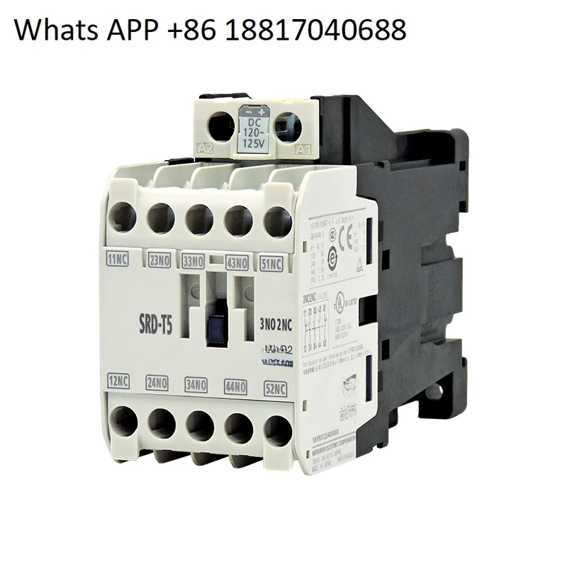 

Electromagnetic AC DC contactor SRD-T5 T9 coil voltage DC125V elevator special replacement SRD-N