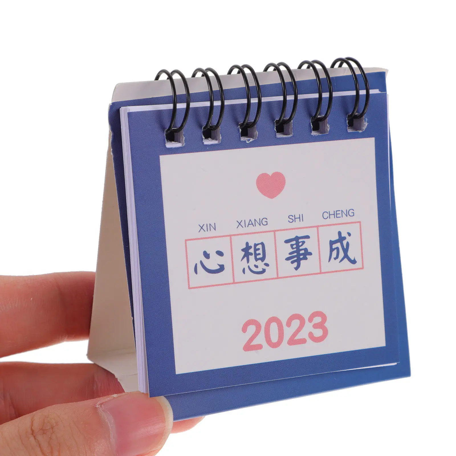 

6Pcs Delicate Mini Calendar Bright Simple Design Desktop Decoration for Students Teachers Office Workers Household Standing