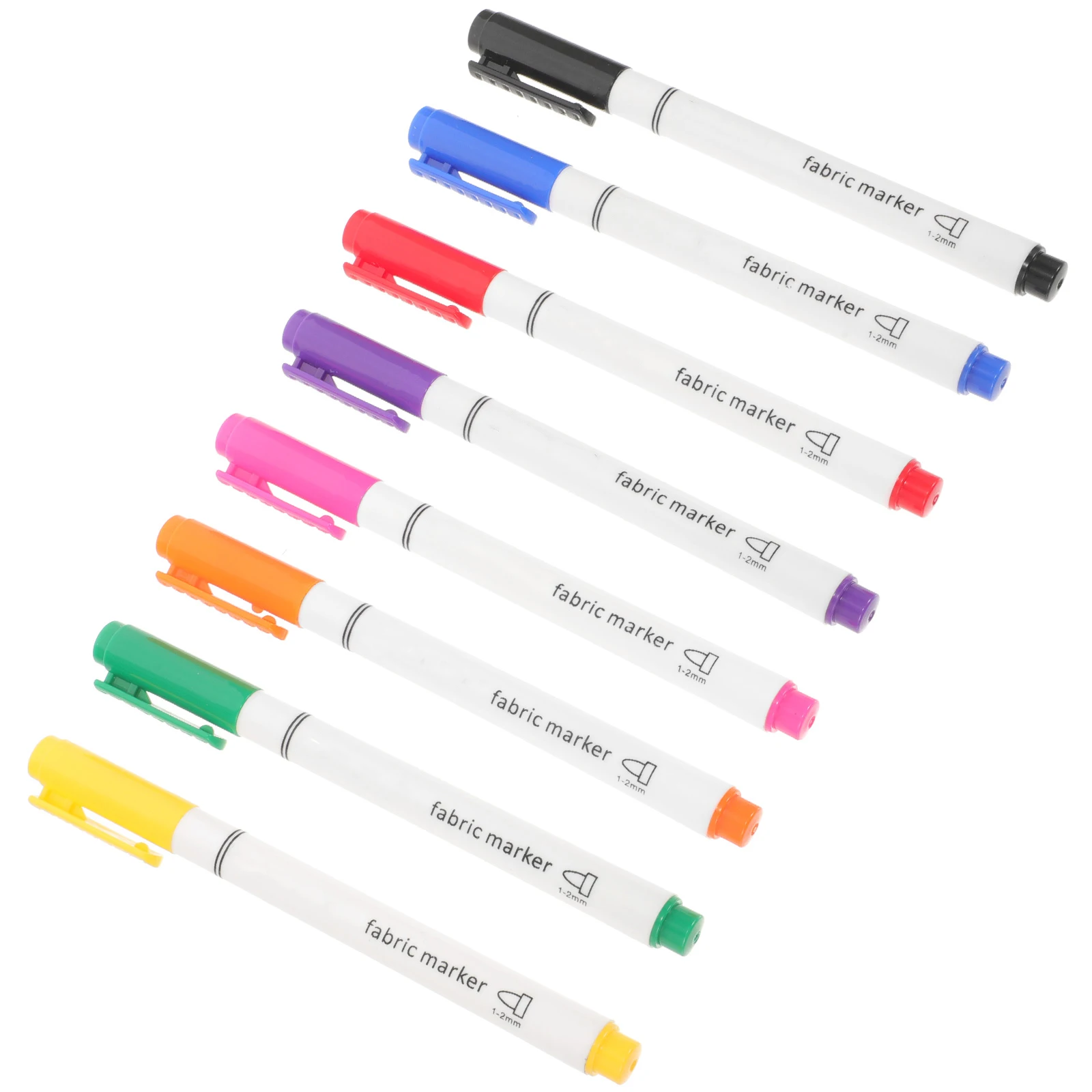 

8pcs Fabric Markers Multi-Function Graffiti Pens Diy Paint Markers For Clothes Shoes T-Shirts Backpacks Pillowcases Hats