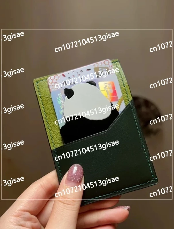 

Genuine Leather Handmade Panda Card Holder