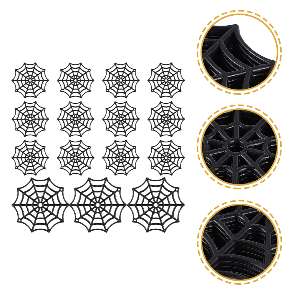 

150 Pcs Halloween Decor Coasters Spider Web Ornaments Party Decoration Prom Props Layout