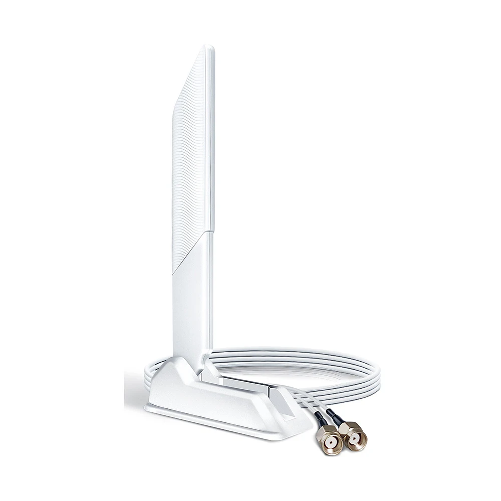 External WiFi 6 6E Tri-Band Antenna 6GHz 5.8GHz 2.4GHz Magnetic Base Antenna with RP-SMA Connector for PC Desktop Computer Asus