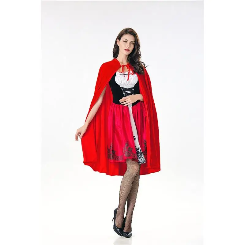 Nouveau jeu d'Halloween orm Cosplay Anime fée T petit chaperon rouge Costume scène Performance femmes caillot traditionnel...