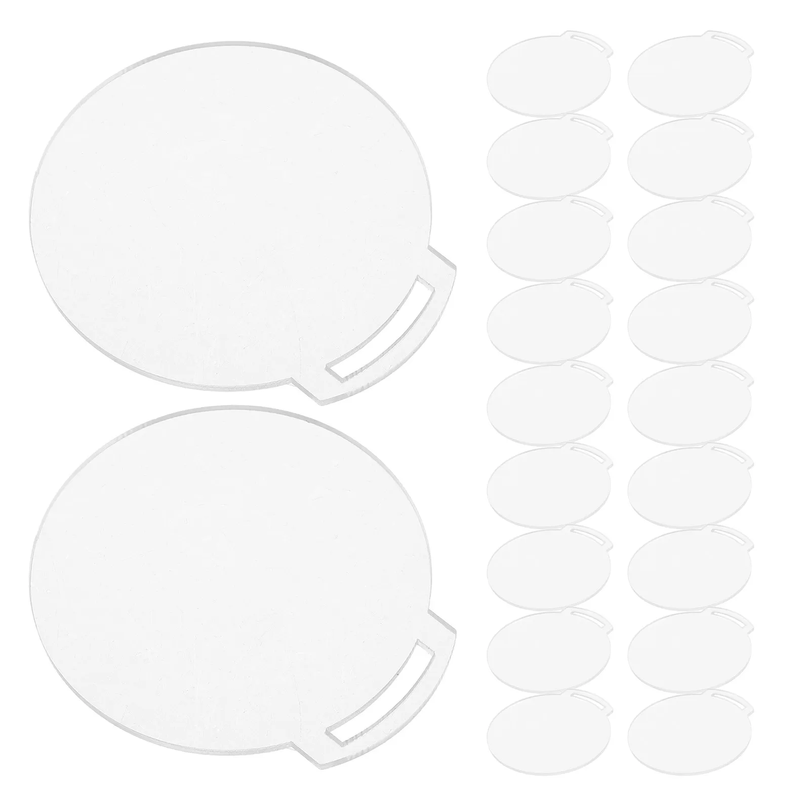 30Pcs Transparent Acrylic Round Medal Blanks Clear DIY Award Tags for School Medals Field Day Competition Winner Gymnastics