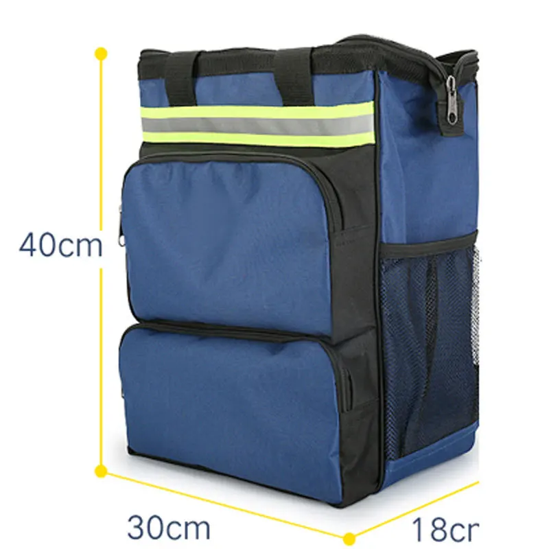 Oxford Cloth Tool Backpack Canvas Electrician Tool Bag Double Shoulder  Kit Toolbox Multi-pocket Portable