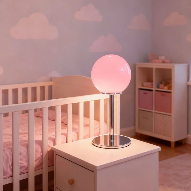 이름 없는 가게 크림 스타일 침대 옆 분위기 조명, 레트로 디자인 창의적인 침실 북유럽 소녀 인테리어 장식 테이블 램프