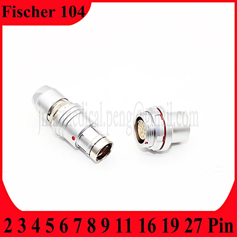 

Compatible Fischer 104 M16 2F 2 3 4 5 7 8 Pin Push-pull Self-locking Male Plug Female Socket Half-moon Positioning Pin Connector