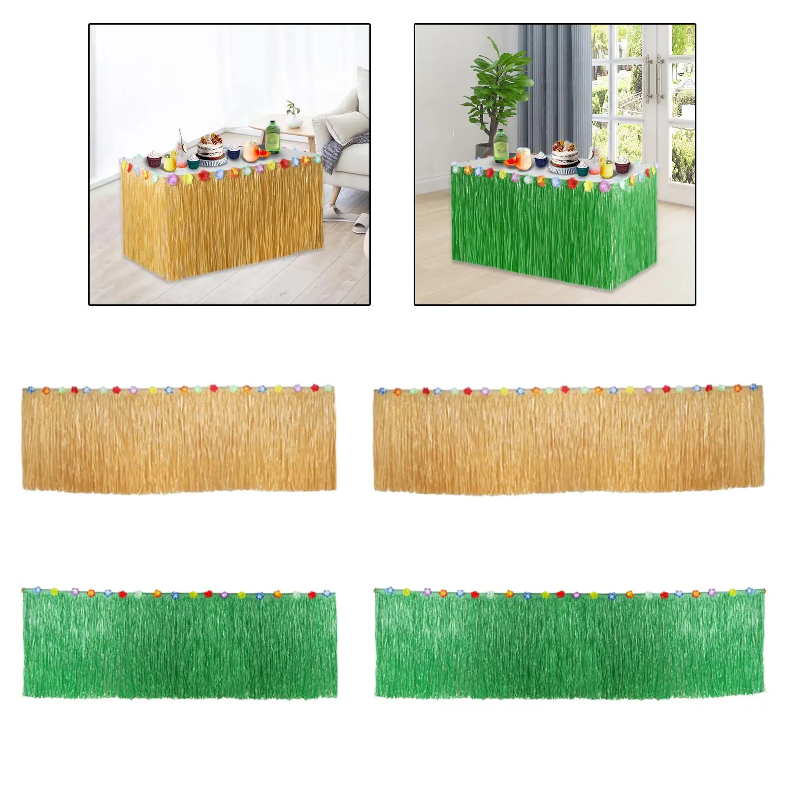 تنورة طاولة العشب صور الدعائم الصيفية العملية لحفل زفاف سطح المكتب في الهالوين #4