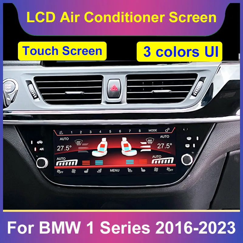 Air Conditioning Climate Control Screen For BMW 1 series 2016 2017 2018-2023 AC Panel Touch Board LCD Digital voice control