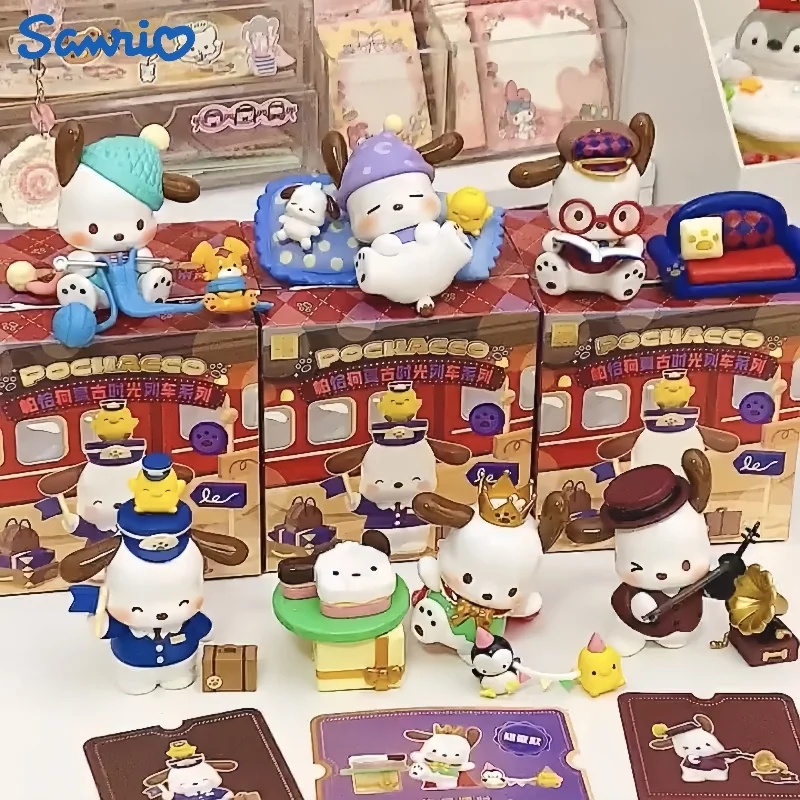 

Новинка Sanrio почточко, серия времени на день рождения, фотосессия, аниме кавайная таинственная сюрприз, модель куклы из ПВХ, игрушка в подарок