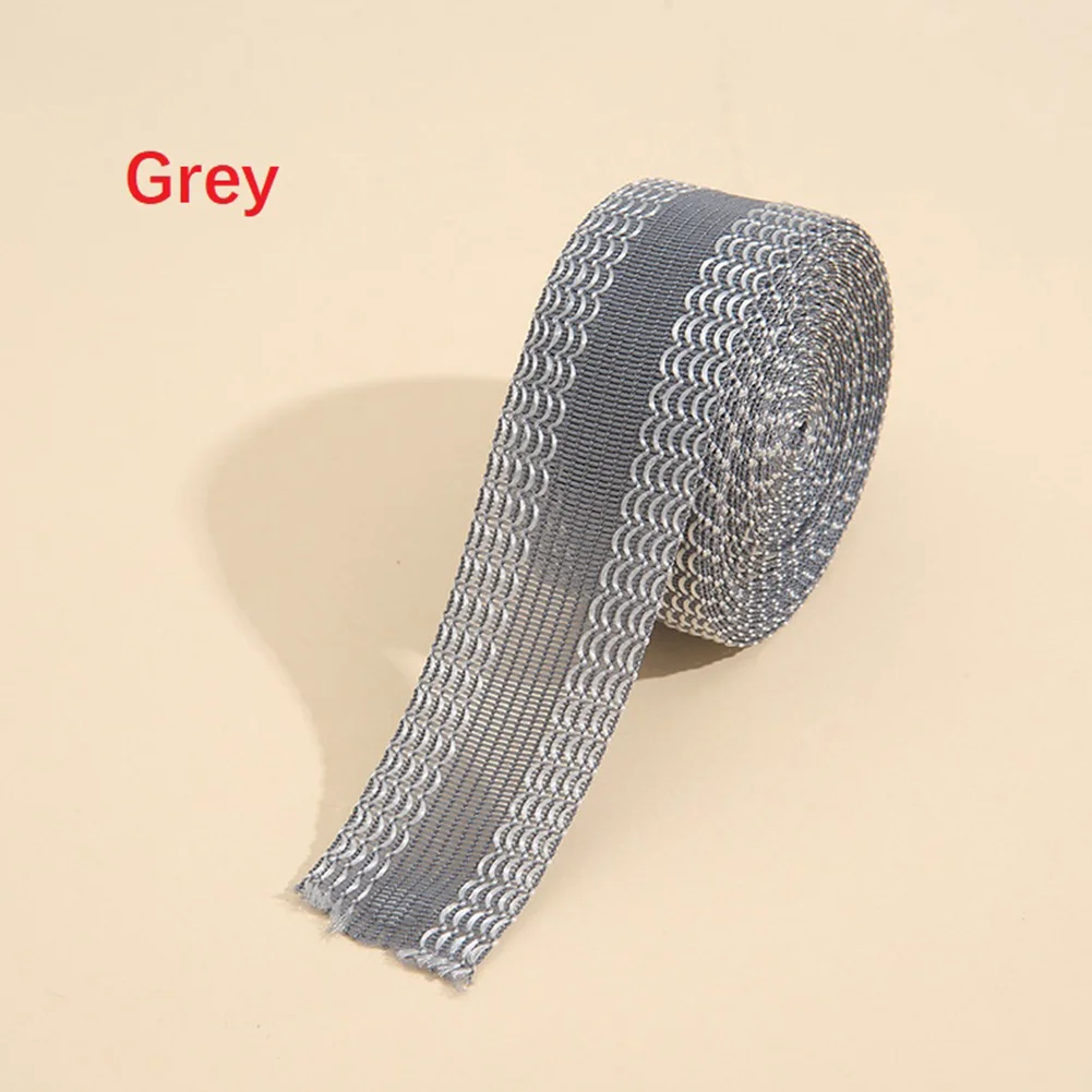 Black / White / Grey / Beige / Blue No Cropping Pants Mouth Paste 2.5cmWidth Iron-On Pants Edge Patches Shorten