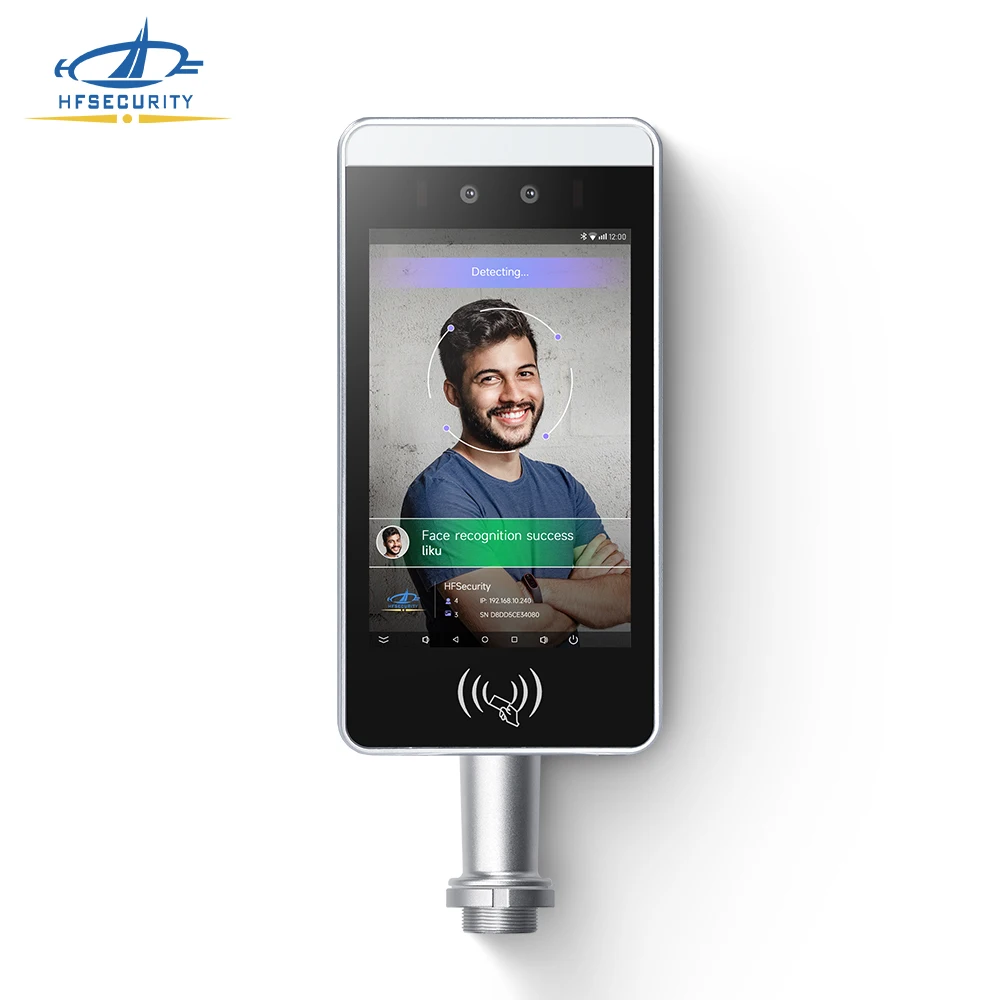 

HFSecurity RA08 8 Inch Android 11 Average Cost of Biometric Access Control System Time Attendance Machine