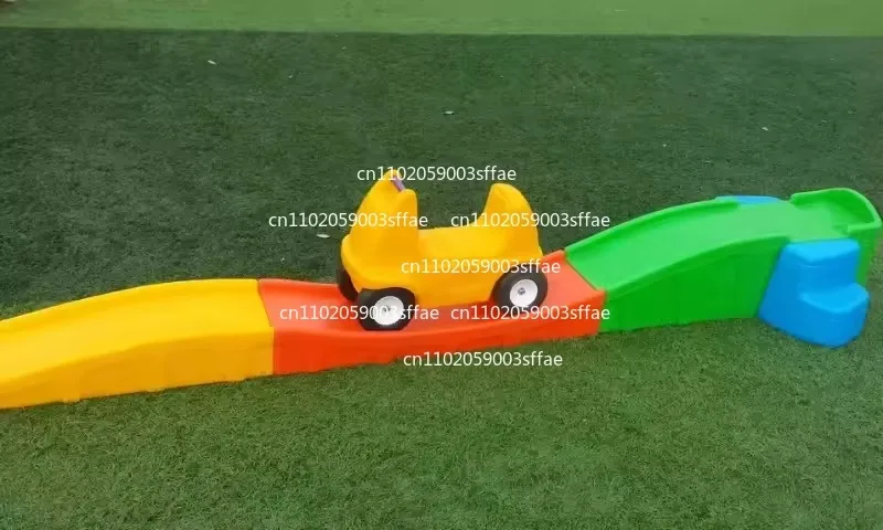 Three-section sliding lane rail car slide Trolley sliding sled slide slide