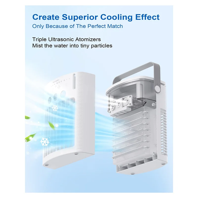 ABBK-미니 에어컨 	   에어컨 휴대용 에어컨 Forindoor 사무실 침실