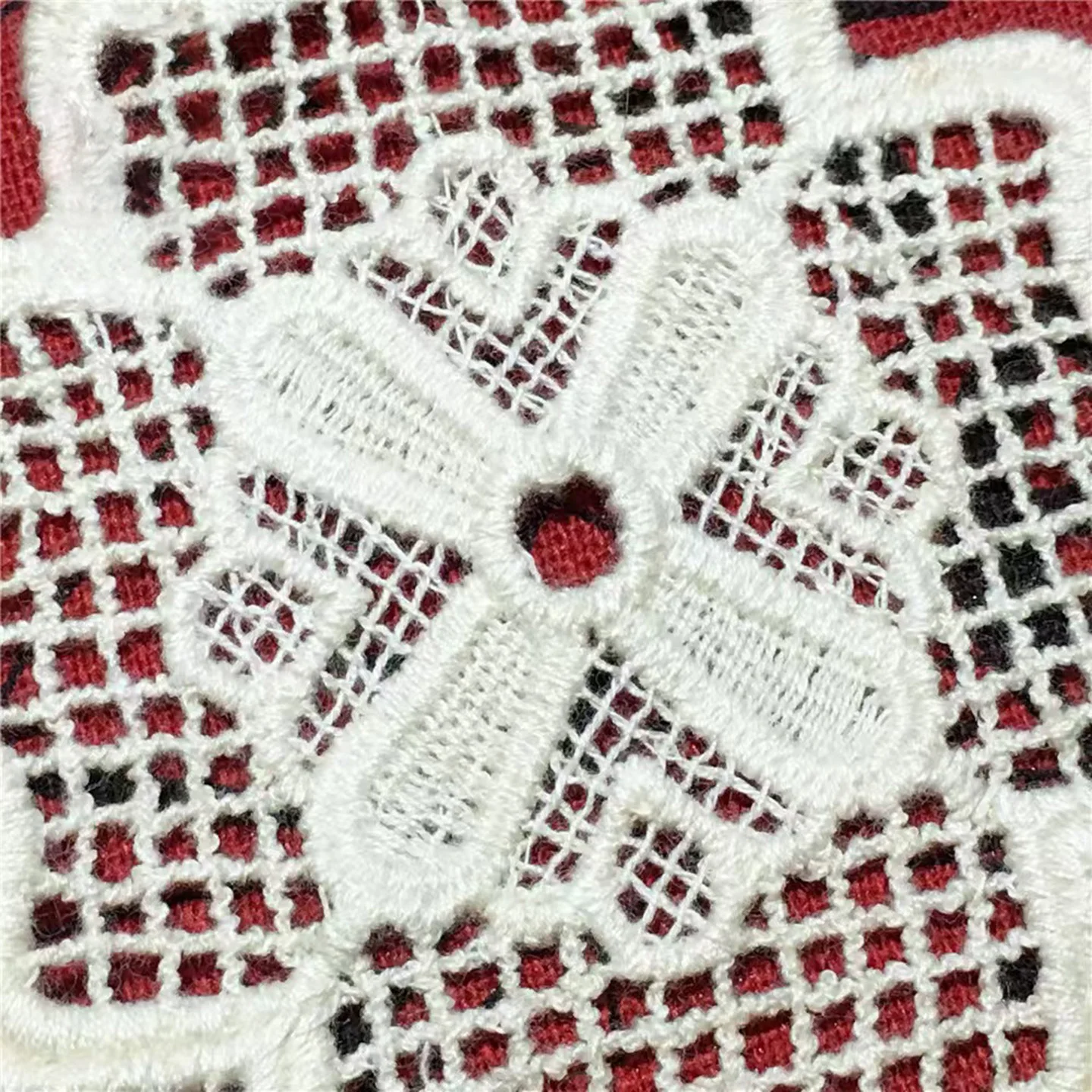 2 Pcs/Lot Ivory Jesus Cross Embroidery Patches Church Lace Appliqued Trims for Cosplay Costume DIY Sewing on Clothing Fabric