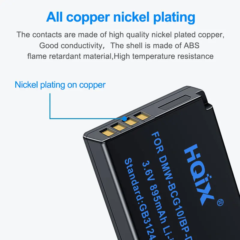 

HQIX for Leica V-LUX20 LUX30 LUX40 Camera BP-DC7-E Charger Battery