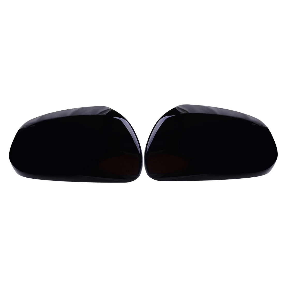 1 Pair Black Side Door Rearview Mirror Covers Caps Without Turning Light Hole ABS Fit for Kia Forte 2009 2010 2011 2012