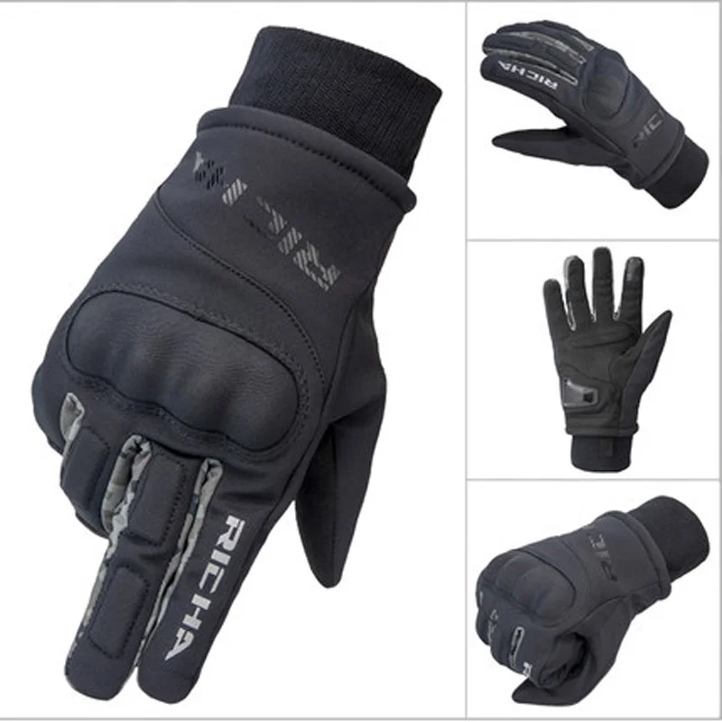 Мужские зимние теплые Мотоциклетные Перчатки RICHA Rider, мотоциклетные перчатки для мотокросса, водонепроницаемые ветрозащитные перчатки для езды на мотоцикле с сенсорным экраном Мужские зимние теплые Мотоциклетные Перчатки RICHA Rider, мотоциклетные перчатки для мотокросса, водонепроницаемые ветрозащитные перчатки для езды на мотоцикле с сенсорным экраном