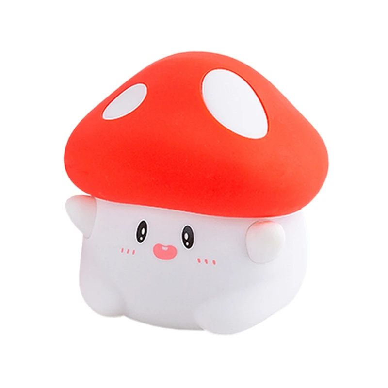 

Mushroom LED Silicone Night Light Soft Sleeping Nursery Night Light Dimmable Rechargeable Lamp Room Decor