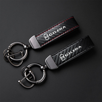 High-Grade Carbon Fiber Motorcycle Keychain Holder Keyring For Gilera GP800 Fuoco Nexus 500 Runner 50 125 200 Accessories