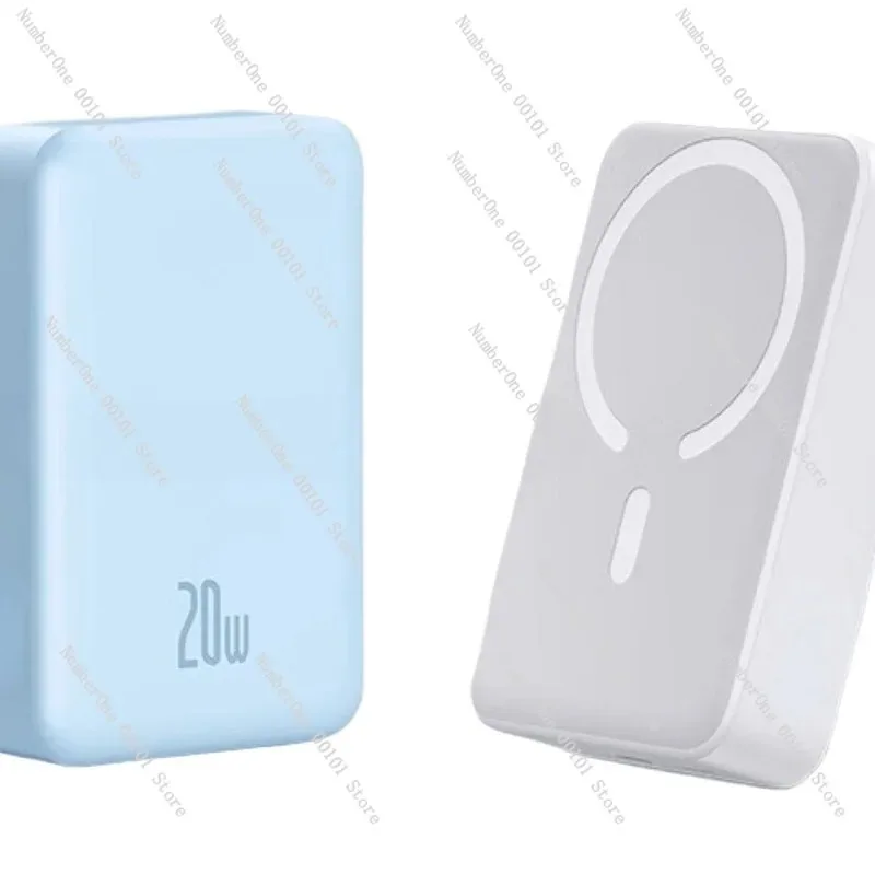 For Baseus 20000mAh Portable Magnetic Wireless Power Bank, PD 20W Fast Charging Magsafe Battery Pack for iPhone