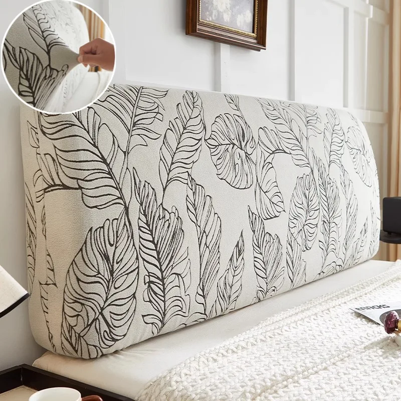 Fodera per testiera del letto jacquard Fodera per testata del letto elastica in stile retrò Comfort Fodera per schienale del letto all-inclusive nell'arredamento della camera da letto