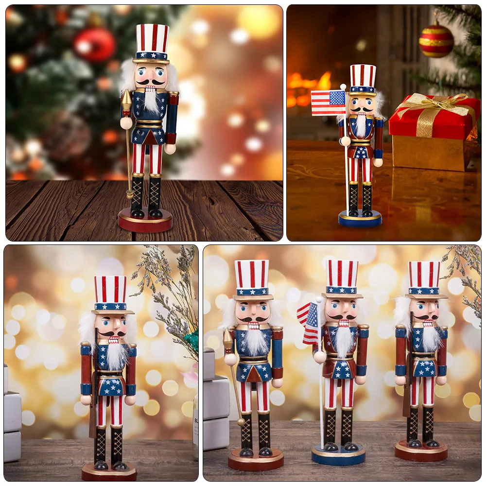 

3 Pcs Nutcracker Soldier Christmas Miniature Giant 150cm The Ornaments Traditional Halloween