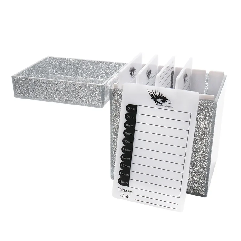 Caja de almacenamiento de pestañas postizas de 5/10 capas, soporte de exhibición, cajas organizadoras, pegamento para extensión de pestañas, paleta, herramienta de maquillaje para levantamiento de pestañas