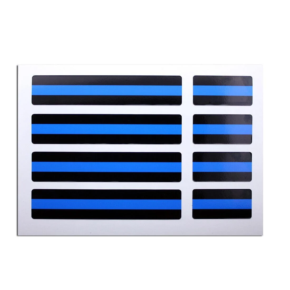 For THIN BLUE LINE 8X Laminated Decals License Plate Stickers USA Police Trooper car