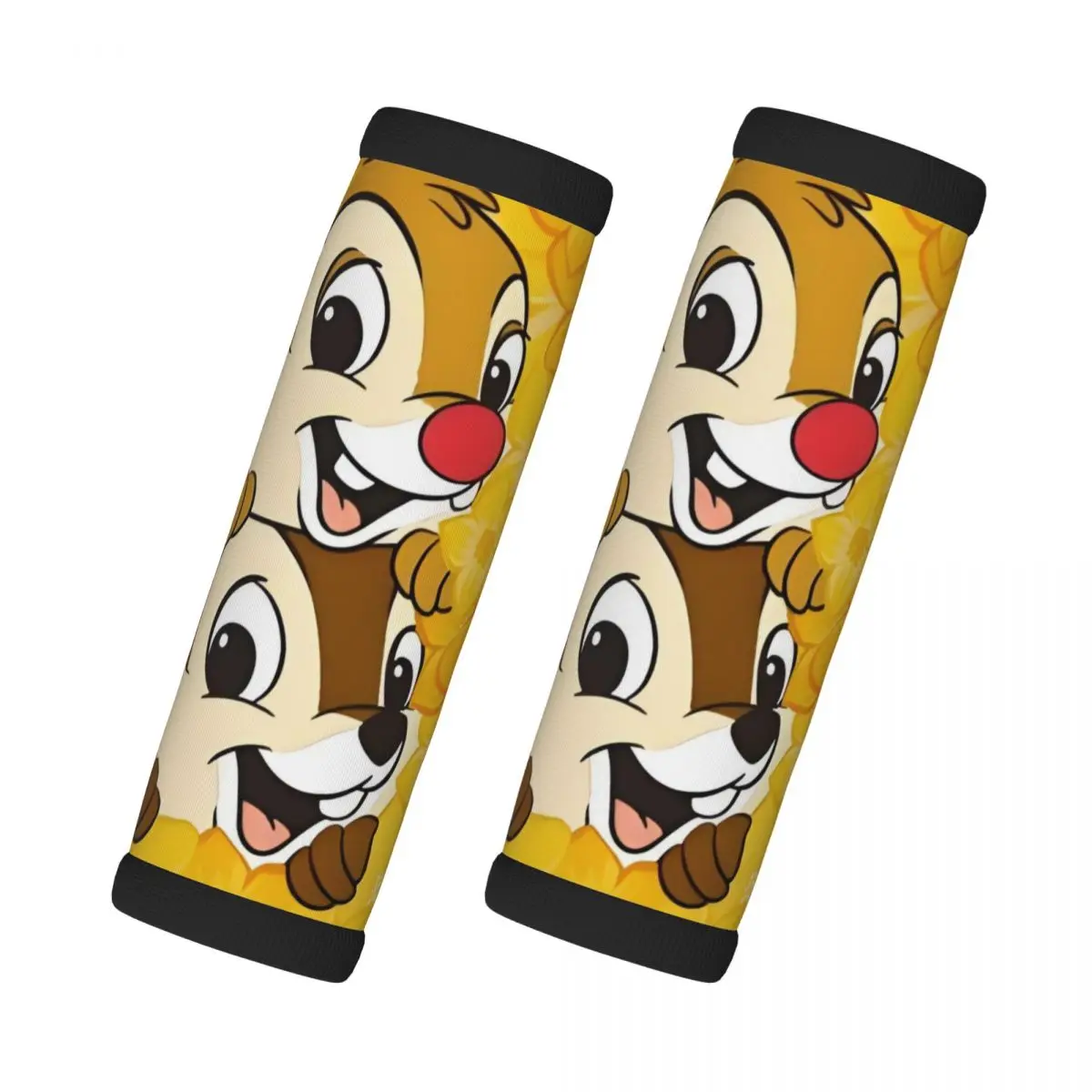 

Custom Funny Cartoon Chip And Dale 2 Pcs Luggage Handle Wrap Suitcase Identifier Handle Grip Neoprene Luggage For Car Interiors