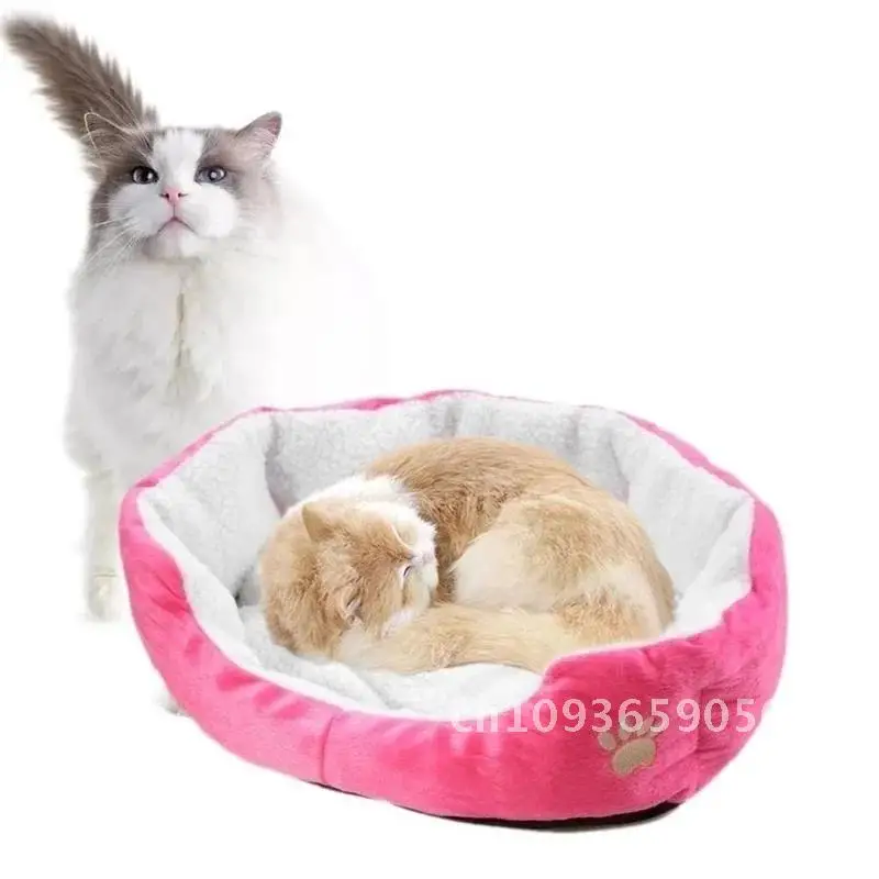 

New Pet Nest Velvet Dog Dog Pet House Fall Winter Warm Pet Pet Bed dog items bed Cat bed mat Dog Elevated Bed Mat Waterproof