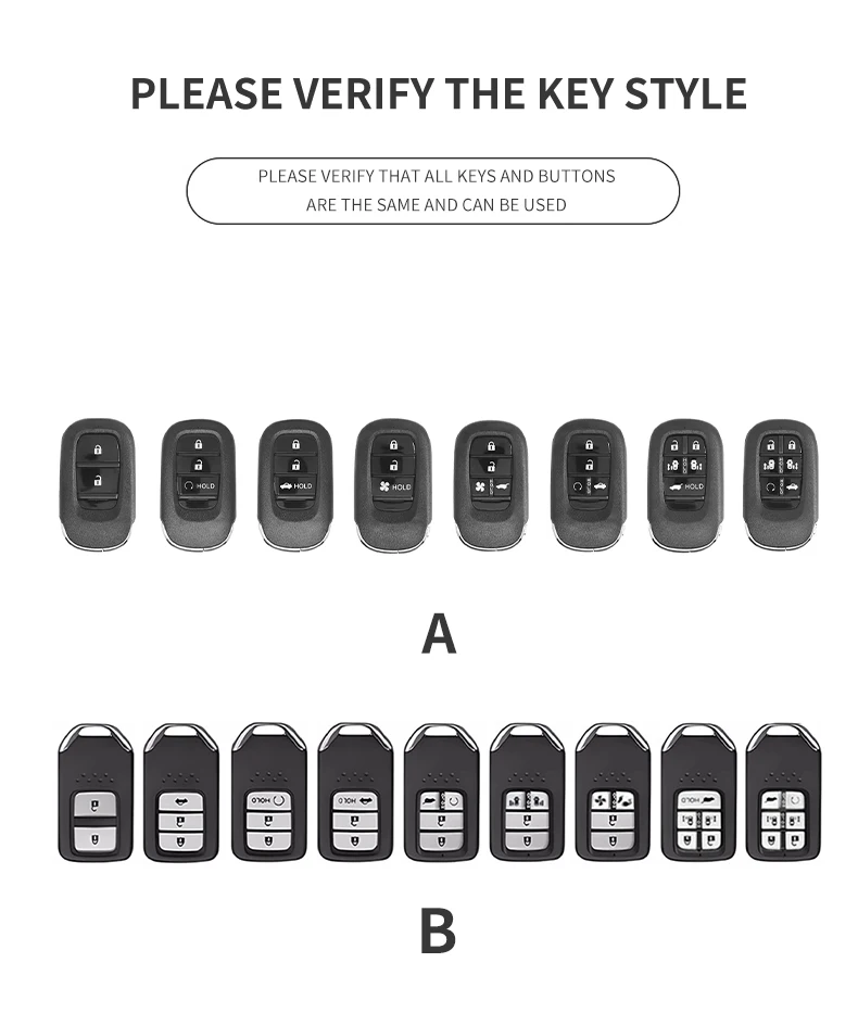 Liquid Silicone Rubber Car Key Case Cover For Honda Odyssey Acura Civic CRV CR-V JADE Accord Fit Legend Insight XR-V HR-V UR-V