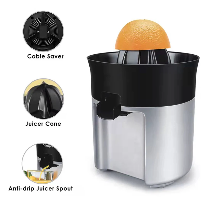 Electric Lemon Juicer Freshly Squeezed Fruit Grapefruit Orange Squeeze Juice Residue Separation 220-240V